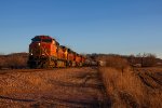 Westbound BNSF H-LINKCK at Waldron Township